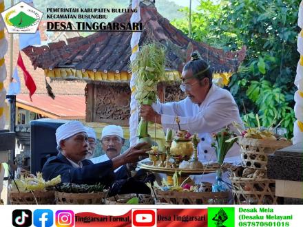 Upacara Mecaru Manca Sata dan Melaspas Resmikan Lantai 2 Kantor Perbekel Tinggarsari